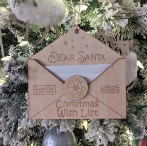 Letter to Santa ornament